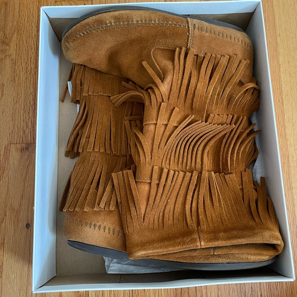 Minnetonka 3-Layer Fringe Boots - image 2